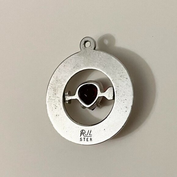 Vintage Sterling Silver RJL July Brithstone Charm No Loop - Picture 8 of 12